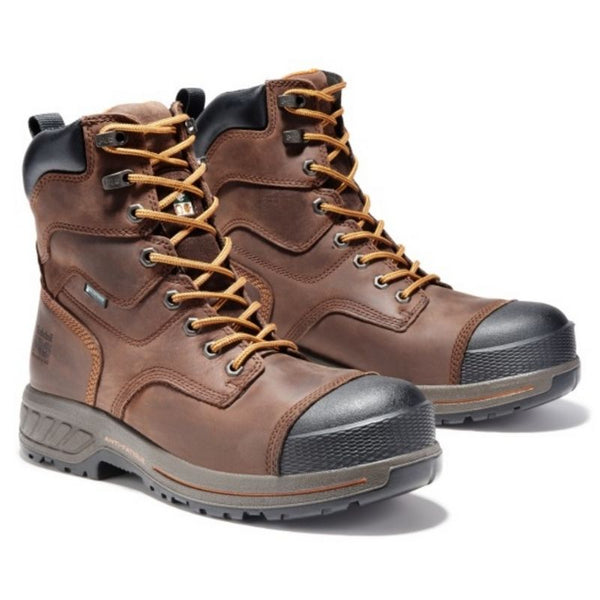 Timberland PRO Endurance HD A1RW2 Men's 8" Waterproof Composite Toe CSA Work Boot - brown