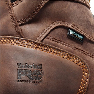 Timberland PRO Endurance HD A1RW2 Men's 8" Waterproof Composite Toe CSA Work Boot - brown