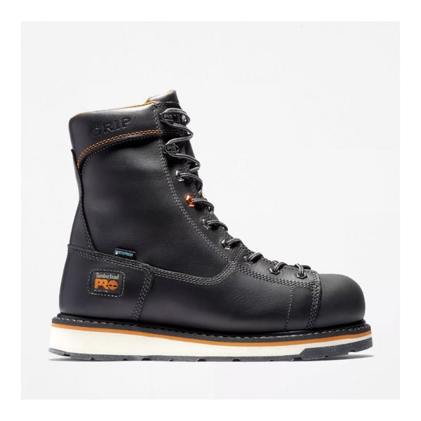 Timberland PRO Gridworks Men's 8" WP Alloy Toe CSA Work Boot A12EO - Black