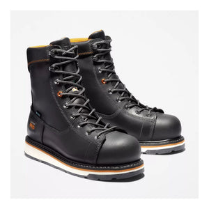 Timberland PRO Gridworks Men's 8" WP Alloy Toe CSA Work Boot A12EO - Black