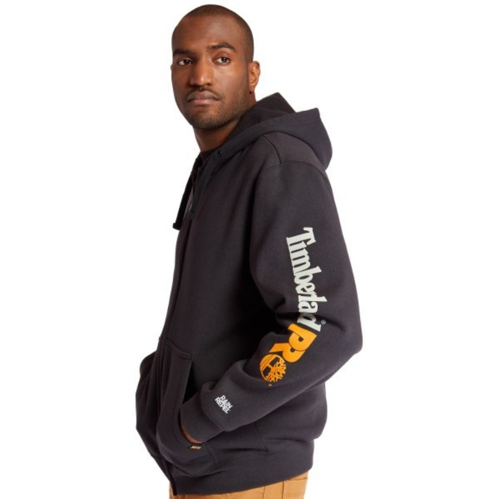 Timberland PRO Hood Honcho Full Zip Work Hoodie TB1A235X001 - Black