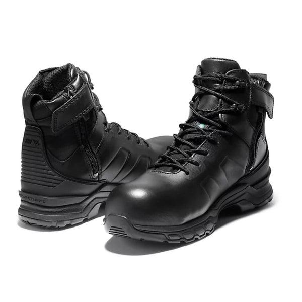 Timberland PRO Valor Hypercharge 6" Unisex Composite Toe Waterproof Side Zip Uniform Boot - Black TB0A1XVN001