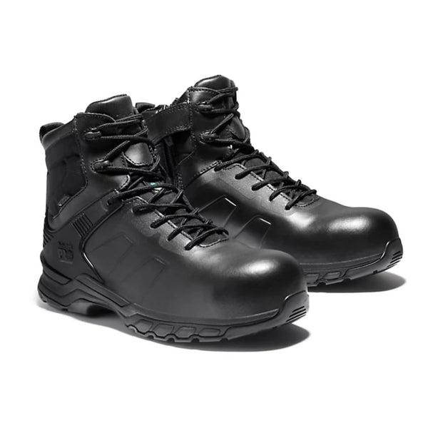 Timberland PRO Valor Hypercharge 6" Unisex Composite Toe Waterproof Side Zip Uniform Boot - Black TB0A1XVN001