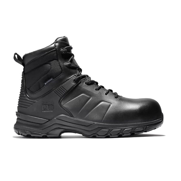 Timberland PRO Valor Hypercharge 6" Unisex Composite Toe Waterproof Side Zip Uniform Boot - Black TB0A1XVN001