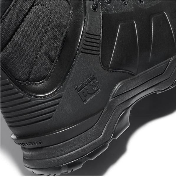 Timberland PRO Valor Hypercharge 6" Unisex Composite Toe Waterproof Side Zip Uniform Boot - Black TB0A1XVN001