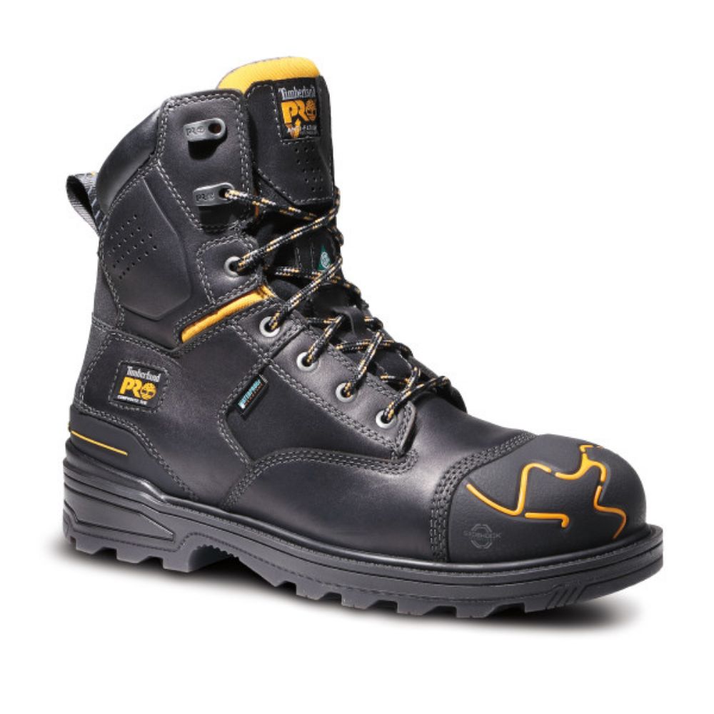 Timberland PRO Magnitude Men's 8" Waterproof Composite Toe Work Boot TB0A5M5X001 - Black