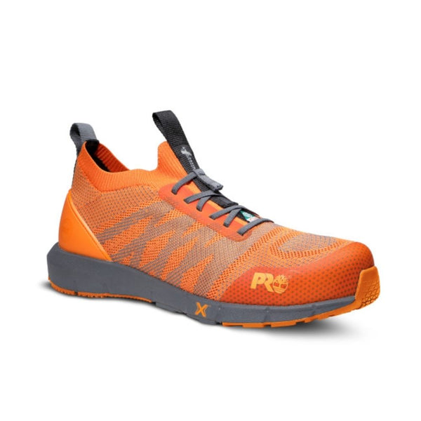 Timberland PRO Radius Knit TB0A2NF1827 Men's Athletic Composite Toe Work Shoe - ORANGE