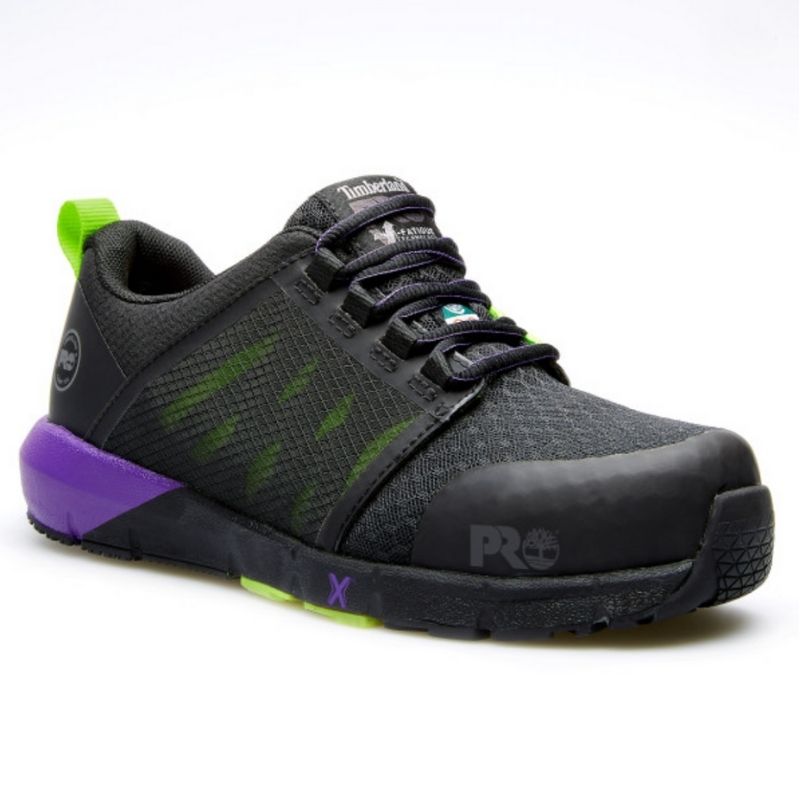Timberland PRO Radius Women's Athletic Composite Toe Work Shoe TB0A285Z001  - Black/Purple