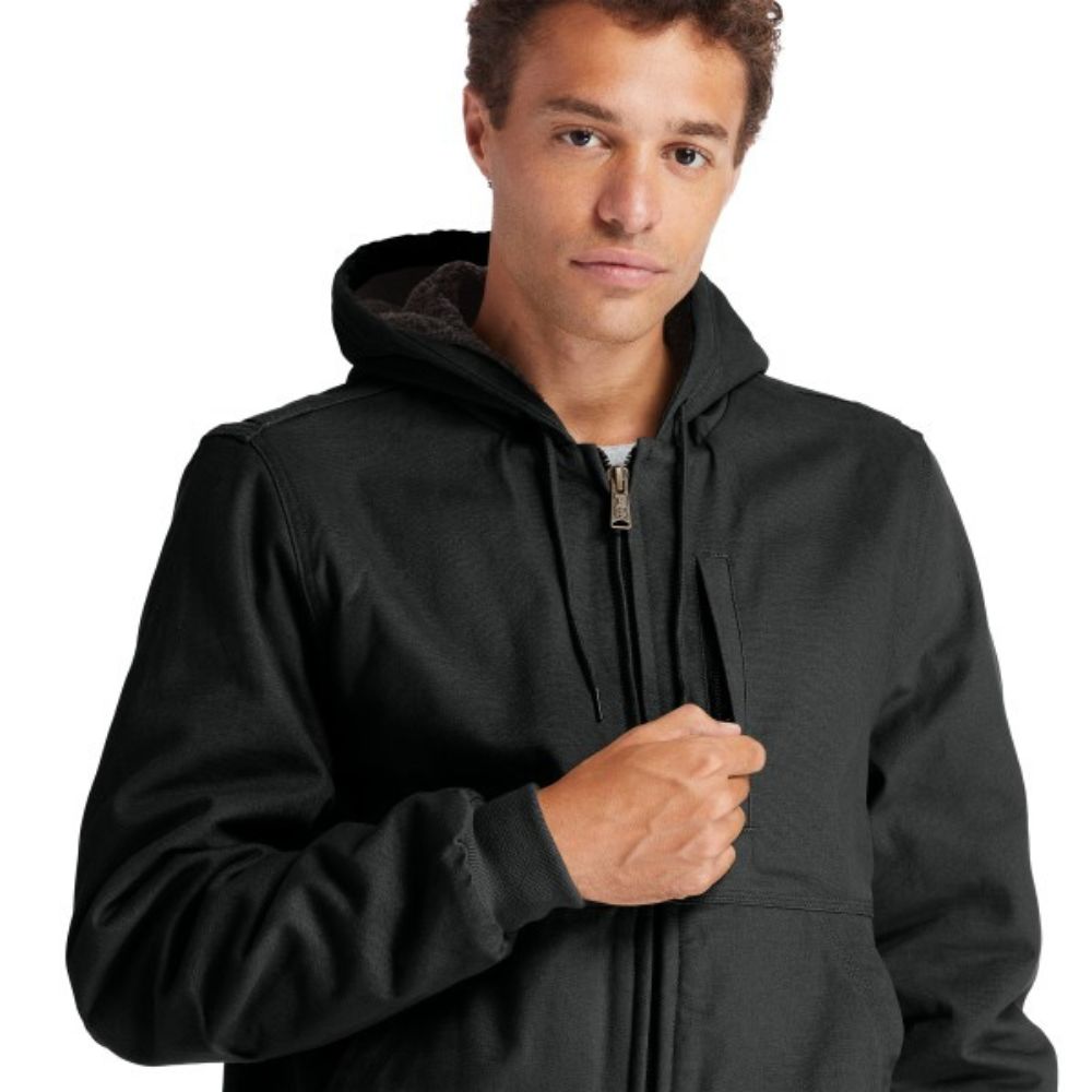 Timberland PRO® Men's Gritman Lined Canvas Hooded Jacket - Black TB0A1VB4015