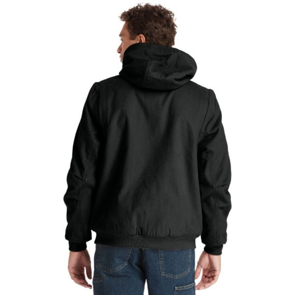 Timberland PRO® Men's Gritman Lined Canvas Hooded Jacket - Black TB0A1VB4015
