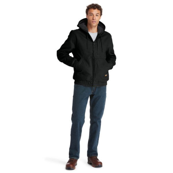 Timberland PRO® Men's Gritman Lined Canvas Hooded Jacket - Black TB0A1VB4015