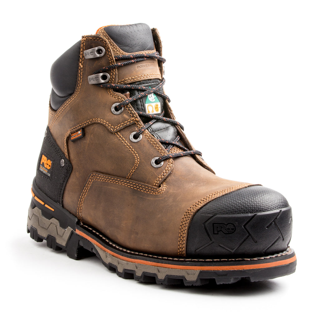 Timberland Pro Men's Leather 6" Boondock Composite Toe Safety Boot