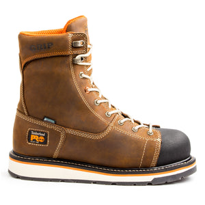 Timberland PRO Gridworks 8" Men's Steel Toe Work Safety Boot - brown