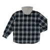 Tough Duck Men's Flannel Hooded Shirt Jacket - Blue