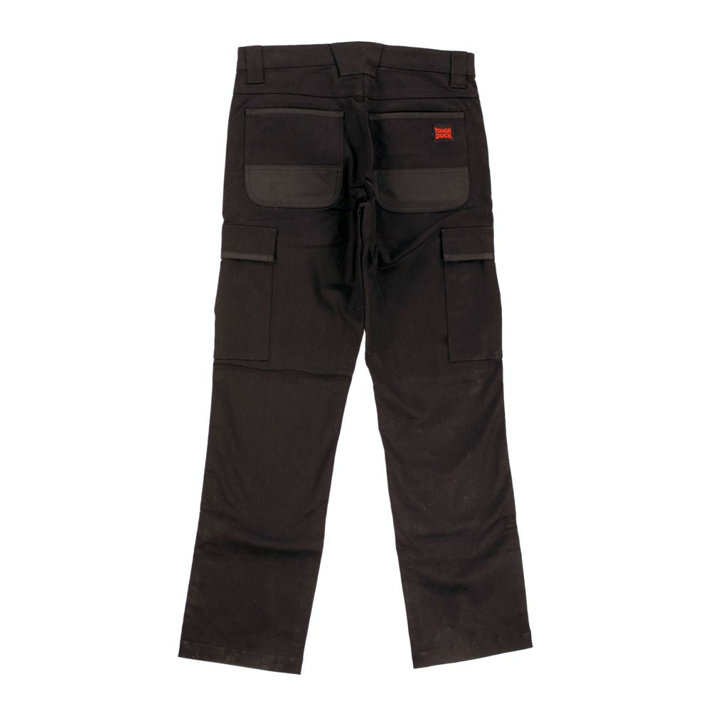 Cargo Pants with Knee Zipper and Waist Chains