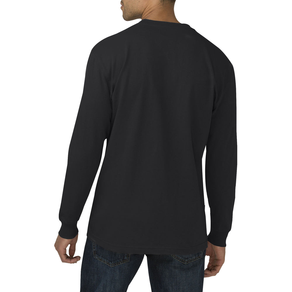 Dickies Men's Heavyweight Long Sleeve Pocket T-Shirt WL450 - Black