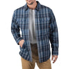 Walls Lone Oak Sherpa Lined Stretch Flannel Shirt Jacket YJ933 - Blue