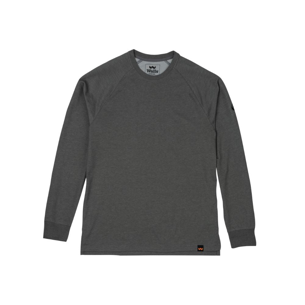 Walls Men's Cross Cut UPF 50+ Long Sleeve Work Shirt - Grey