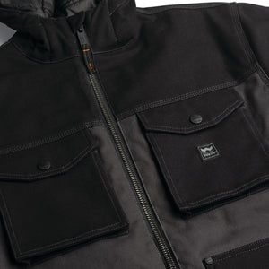 Walls Men's Edgewood Waterproof Duck Insulated Work Coat - Black YC12