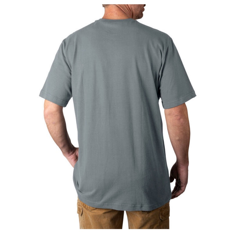Walls Men's Grit Heavyweight Short Sleeve Work Shirt - Heather Grey