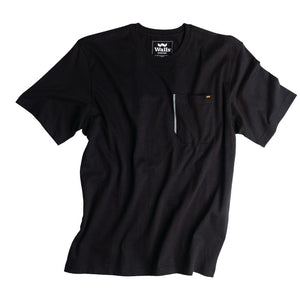 Walls Men's Grit Heavyweight Short Sleeve Work Shirt - Black