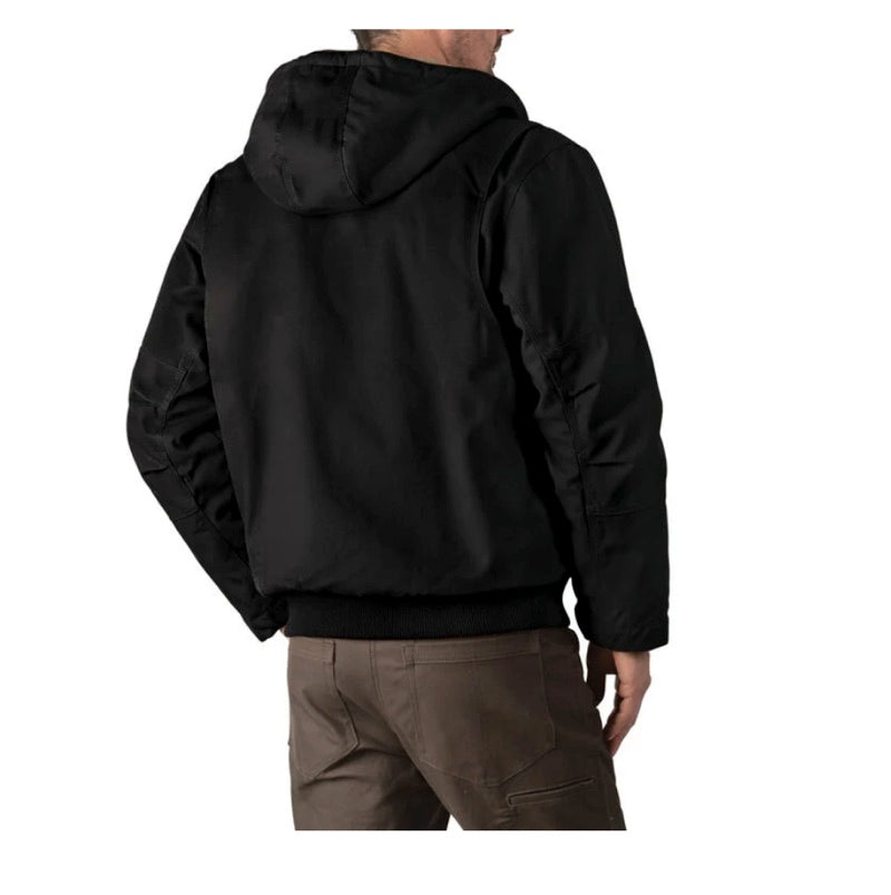 Walls Mingus Men's Sherpa Lined Hooded Winter Work Bomber - Black YJ39