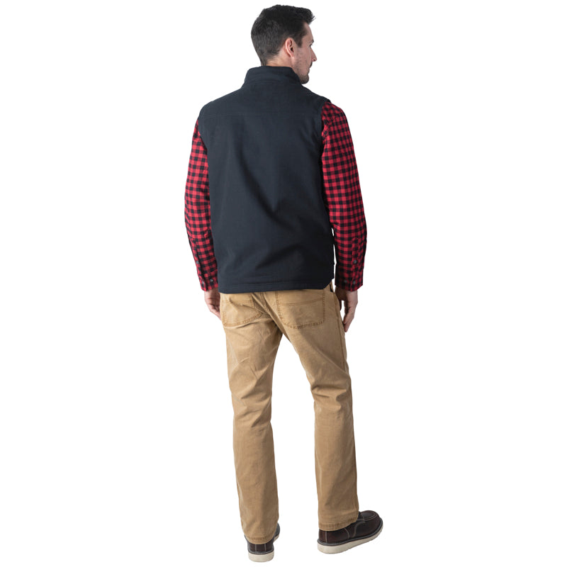 Flannel lined vest top
