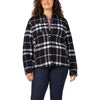 Dickies Women's Quilted Shirt Jacket FJ07KIP - Black/White