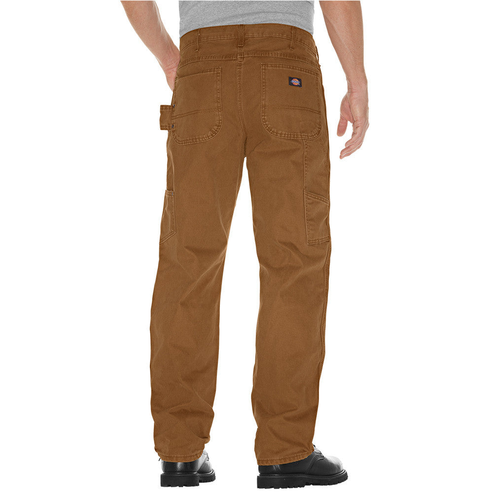Dickies Sanded Duck Carpenter Work Safety Pant - brown duck